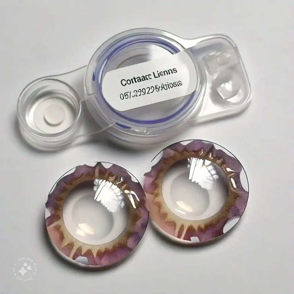 Set of soft contact lenses in a case, specifically designed for correcting astigmatism.