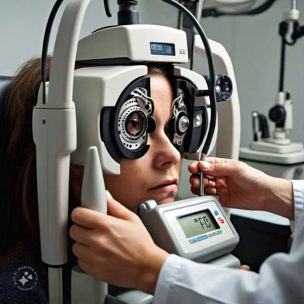 Testing eye pressure to diagnose glaucoma