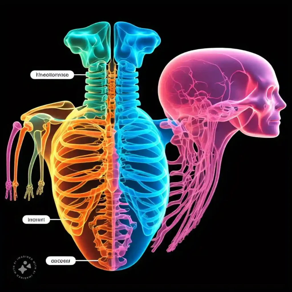 A colorful and labeled 3D infographic of the endocrine system, highlighting glands like the thyroid and pancreas, illustrating the importance of Regular Endocrine Check-Ups.